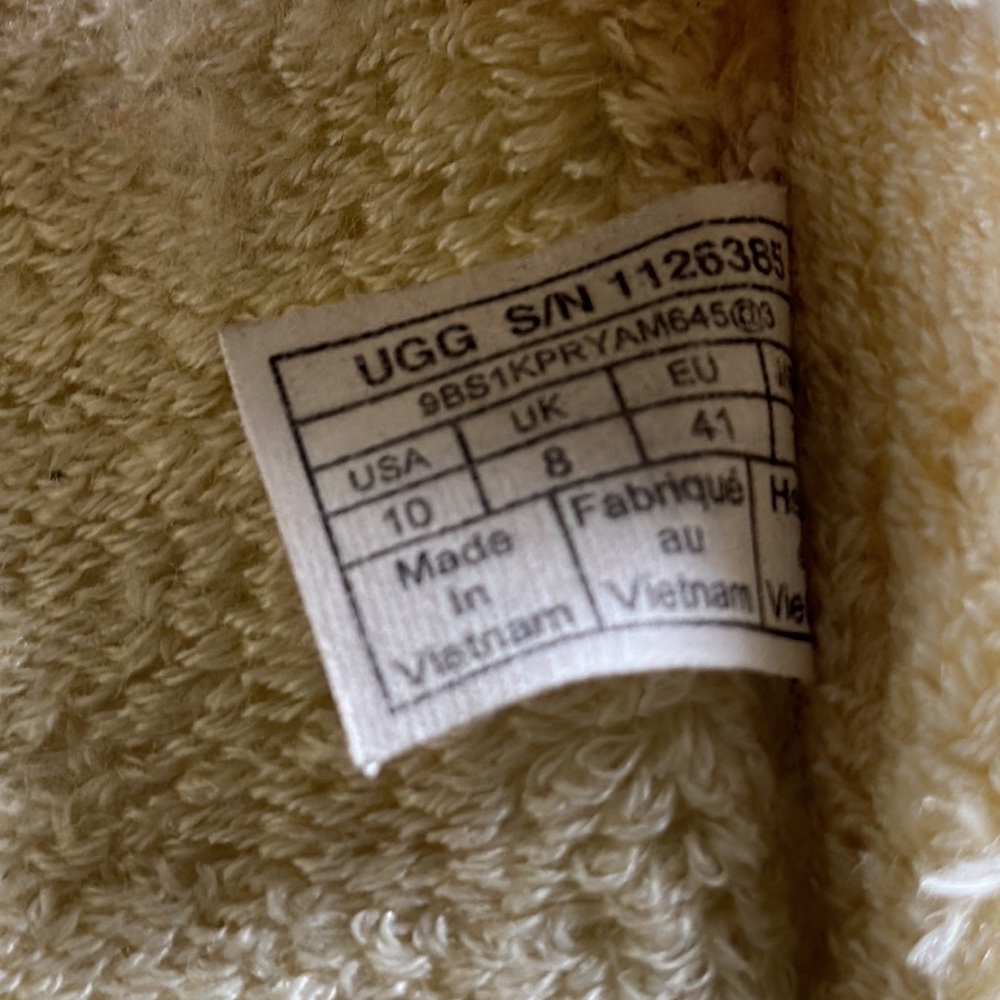 Ugg Fuzz Sugar Terry Cross Slide 10 - image 7